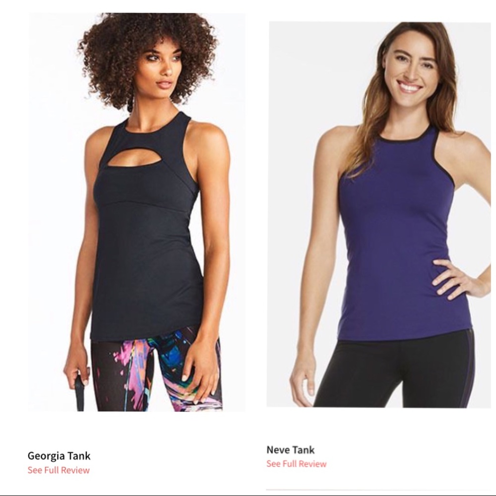 2 Fitted Fabletics Tank Tops (Neve & Georgia)
